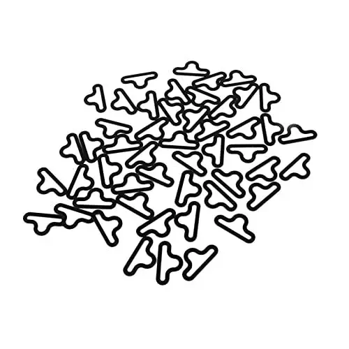 Produktbild: Holigie verstellbares Fliegen-Haken-Set, Fliege-Clips-Hardware, 50 Sets, schwarze Fliege-Klammer aus Metall, Krawatten-Clip-Hakenverschluss für Krawattenriemen, Krawatten-Zubehör