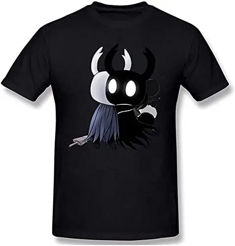Produktbild: Hollow Knight Cool Casual T Shirt Hollow Knight Tee Round Neck Unisex Tops Men's 100% Cotton Short-Sleeve T-Shirts L