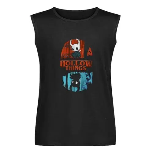 Produktbild: Hollow Knight In Upside Down Things Show Funny Mashup Sleeveless T-Shirt Black Unisex Mens Vest Tank Tops Tee L