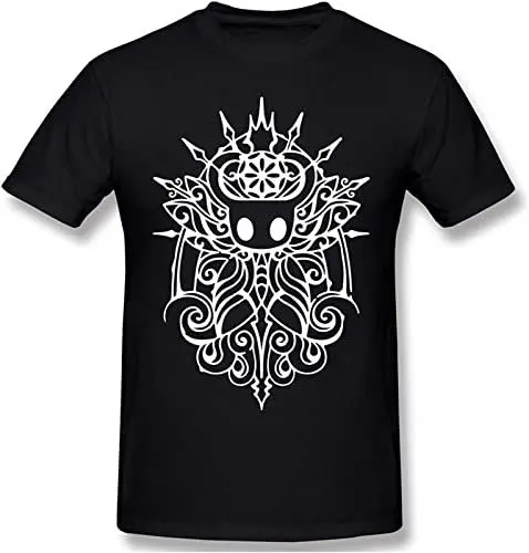 Produktbild: Hollow Knight Tribal Hollow Knight Men's T-Shirt Unisex Black Cotton Hip Hop Print Tee Shirts M