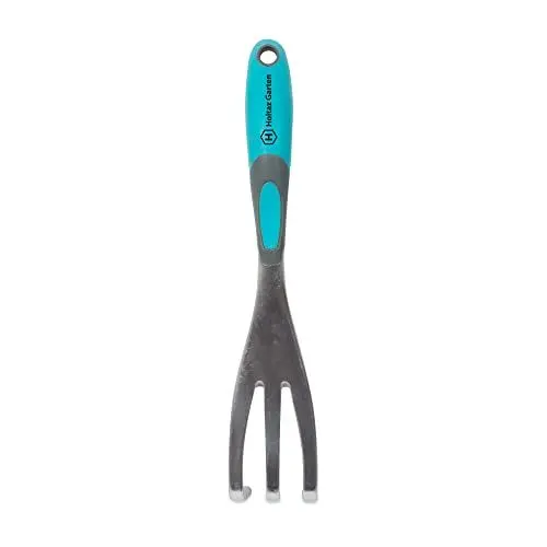 Produktbild: Holtaz Garten Kleingrubber Gartenkralle Gartenhacke Edelstahl Grubber mit ergonomischem Griff Handkultivator 3 Zinken für Blumenbeet Hochbeet Balkon und Garten zum Boden auflockern