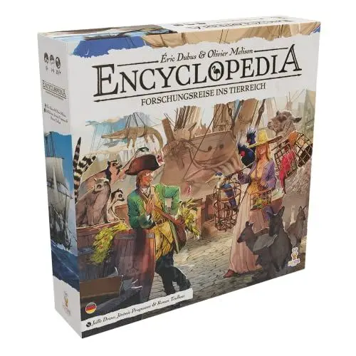 Produktbild: Holy Grail Games, Encyclopedia: Forschungsreise ins Tierreich, Kennerspiel, Brettspiel, 1-4 Spieler, Ab 12+ Jahren, 25 Minuten je Spieler, Deutsch
