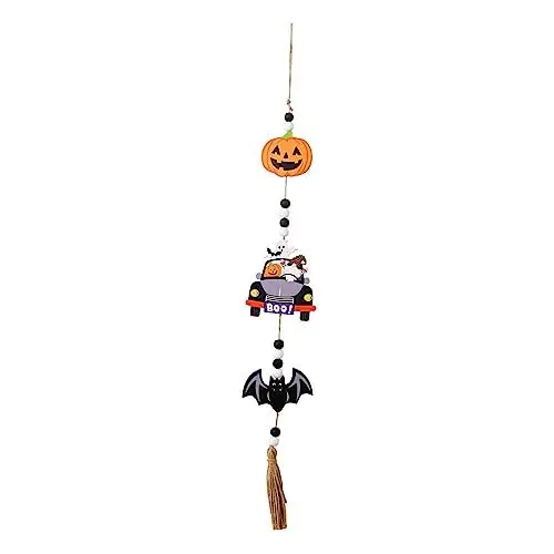 Produktbild: Holzanhänger zum Aufhängen, Halloween-Wanddekoration, gruselig, Halloween-Holz-Zwerg-Dekorationen, Anhänger, Ghome-Ornament, hängt, Halloween-Holzdekoration