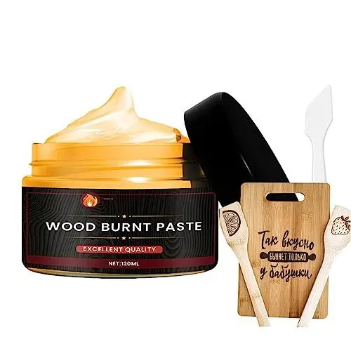 Produktbild: Holzbrennpaste Brennpaste Gel Flammpaste Ätzpaste Für Holz, Einfach Aufzutragende Brennpaste Für Holzhandwerk, Brandmalerei-Zubehör Für Stoff, Papier, Holz, Leder