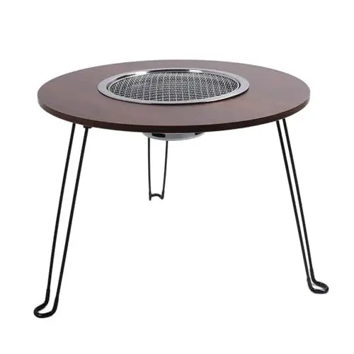 Produktbild: Holzkohlegrills, BBQ-Lammspieß, Zusammenklappbar, Camping-Grill, Tragbare Feuerstelle, Rucksackreisen, Camping-Zubehör für Garten, Hinterhof, Party, Picknick, Reisen, Kochen Im