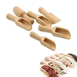 Produktbild: Holzlöffel Klein, 6 Stücke Mini Holz Schaufeln, Badesalz Löffel, Holzschaufel für Salz, Löffel, Küchenutensilien, Milchpulver, Kaffee, Gewürze, Tee