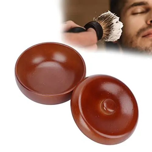 Produktbild: Holz-Rasierschale, Herren-Rasierschaum-Schaumschale mit Deckelschale, Reinigung, Grandslam-Seifenschale für Rasierseife und -creme