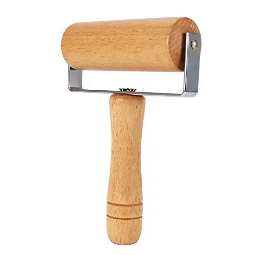 Produktbild: Holzrolle Pizza Roller, Mini Nudelholz Pizza Teig Roller Pizza Baker Roller Gebäck Nudelholz, Nudeln Fondant für Eierkuchen für Brötchen Kekse (Stil 3)