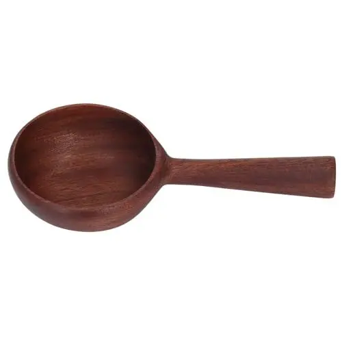 Produktbild: Holzschaufel, Anti Verbrühung Sapele Langer Griff Feines Polieren Keine Grate Badesalzschaufel Keine Verformung Leicht zu reinigen Holzkelle Löffel zum Kochen, Badesalz