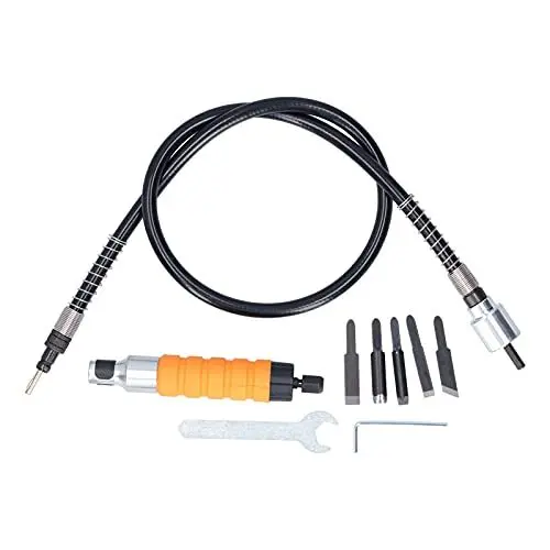Produktbild: Holzschnitz-Kit, hoher thermischer Wirkungsgrad, langlebiger elektrischer Antrieb, schnelles festes elektrisches Schnitzmeißel-Werkzeug für elektrische Bohrmaschine für Winkelschleifer für