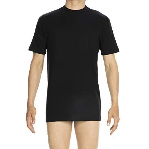 Produktbild: HOM Herren T-Shirt Rundhals Harro New, Schwarz, XXXL