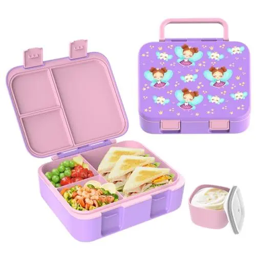Produktbild: hombrima Kinder Lunch Box, Bento Box Food Storage Container mit Multi-Fächern für Jungen Mädchen Kinder Erwachsene Arbeitsschule