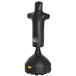 Produktbild: HOMCOM Boxsack Stehend 180cm Erwachsene Standboxsack Boxdummy Boxsäule Humanoides Design Heavy Duty Boxsack Schwerer Boxsack-Ständer für Profis und Anfänger Schwarz