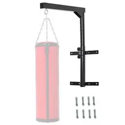 Produktbild: HOMCOM Boxsackhalterung Wandhalterung Boxsack Sandsack Halterung bis 100 kg Tragkraft 60-88cm höhenverstellbar Schwarz