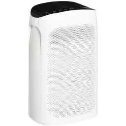 Produktbild: HOMCOM Luftreiniger für bis zu 25-35 m³ Air Purifier mit HEPA Filter für Allergiker mit leiser Schlafmodus Timer Raucherzimmer Staub ABS 32,7 x 22 x 55,8 cm