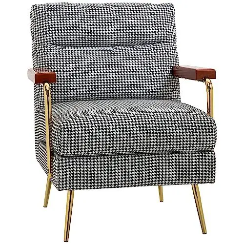 Produktbild: HOMCOM Ohrensessel Relaxsessel, Polstersessel mit Leinenoptik, Akzentsessel, Esszimmerstuhl mit Stahlbeine, Loungesessel für Schlafzimmer, Wohnzimmer, 72 x 81,5 x 87,5 cm