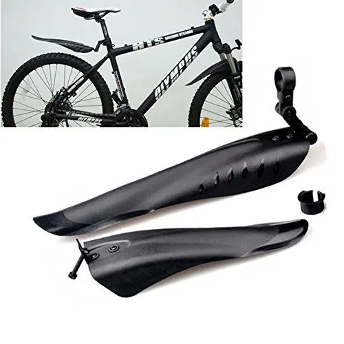 Produktbild: HomDSim Fahrrad-Schutzblech, verstellbare Flügel, für Vorder- und Hinterradkotflügel, Schwarz