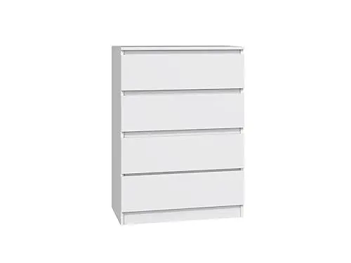 Produktbild: Home Collective Kommode weiß mit Vier Schubladen, Schlafzimmer Flur Nachttisch, Schrank, Sideboard, Highboard, Breite 70 cm Höhe 97cm
