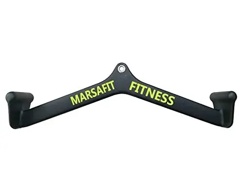 Produktbild: MARSAFIT Home Gym Fitness Rowing T-bar V-bar Pulley Cable Machine Attachments Bicep Curl Tricep Lat pulldown Bar Back Strength Training Handle Grips Lat Pull Down Bar Press Down Exercises (Length 22