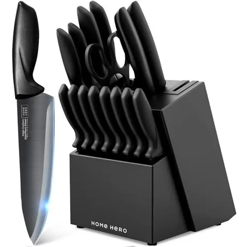 Produktbild: Home Hero Küchenmesser - Professionelle Küchenmesser aus Edelstahl - Messer- und Küchenutensilien-Set