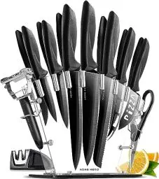Produktbild: Home Hero Küchenmesser - Professionelle Küchenmesser aus Edelstahl - Messer- und Küchenutensilien-Set (20-teiliges Messerset)