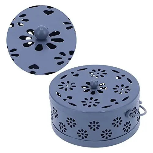 Produktbild: Home Mosquito Coil Box, Exquisite Iron Home Mosquito Räucherbox Verschleißfest für drinnen und draußen für Kinderzimmer
