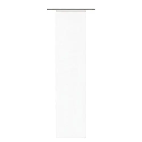 Produktbild: Home fashion 87141-810 Schiebevorhang Rom Voile-Uni, lasergeschnittene Seiten, 245 x 60 cm, weiß