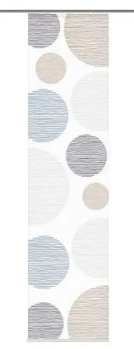 Produktbild: Home fashion 87533-760 Schiebevorhang Digitaldruck Borden, Seidenoptik, 245 x 60 cm, Stein, Grau