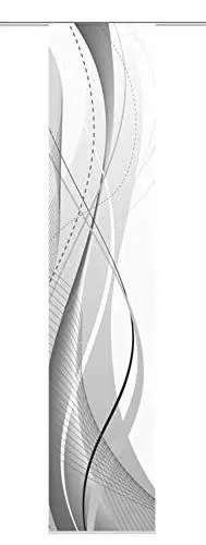 Produktbild: Home fashion Carlisle Schiebevorhang, Polyester, Grau, 245X60 cm