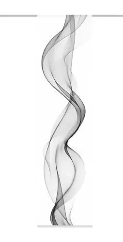 Produktbild: Home fashion Edmonton Schiebevorhang, Polyester, Grau, 245X60 cm