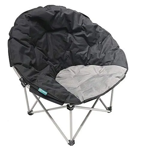Produktbild: Homecall Klappbarer Camping-Mondsessel - (Schwarz/Grau)
