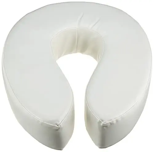 Produktbild: Homecraft Padded Raised Toilet Seat without Lid, Elevated Comfort Toilet Seat Support for Elderly, Handicapped and Disabled Users, White Colour, 5 cm
