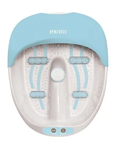 Produktbild: HoMedics 3-in-1 Fußbad - Sanfte Wassermassage, Vibration, Wärme, Regt die Durchblutung an, Fußreflexzonenmassage, 4 Integrierte Massagerollen, Warmhaltefunktion
