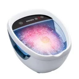 Produktbild: HoMedics Shiatsu Bliss Foot Spa - Beheiztes Fußsprudelbad Fußbad mit Fußmassagegerät zur Stimulierung der Durchblutung für Erholung und Entspannung der Füße mit Trockenmassage- & Heizfunktion bis 40°C