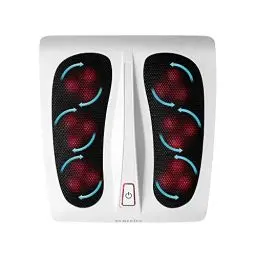 Produktbild: HoMedics Shiatsu Fußmassagegerät elektrisch - Massagegerät für Füße inkl. 18 Massageköpfen, tiefenwirksame Fußpflege mit Wellness Wärmefunktion - Mehr Vitalität für müde Füße und Beine - Weiß