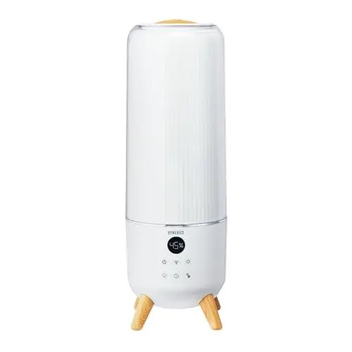 Produktbild: HoMedics TotalComfort Deluxe Ultraschall-Luftbefeuchter Humidifer - Lufterfrischer für Räume bis 39,5m², mit 70h Laufzeit, Duftölfach, 5,6L Tank und 360°-Nebeldüse, für Büro Schlafzimmer Kinderzimmer