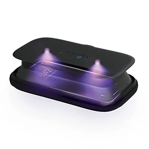 Produktbild: HoMedics UV-Clean Smartphone Sanitizer UVC Desinfektionsgerät | Schneller als jeder andere UV Sterilisator auf dem Markt | Tötet bis zu 99,9% der Bakterien und Viren auf DNA-Ebene, ohne Chemikalien