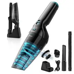 Produktbild: HOMEKANE Handstaubsauger, 9500Pa Handstaubsauger Akku mit Ladestation, Kabellos Handsauger mit Waschbar HEPA-Filter, Handsauger Beutellos Staubsauger für Auto, Haus, Tierhaare