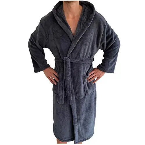 Produktbild: JEMIDI Bademantel Bademäntel Damen Herren Unisex - Reisebademantel Morgenmantel Saunamantel Morgenmantel