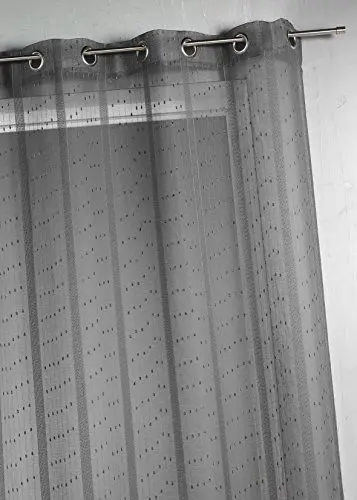 Produktbild: HomeMaison hm6923300 Vorhang,/Gewinde gewebt, große Breite Polyester anthrazit 140 x 240 cm
