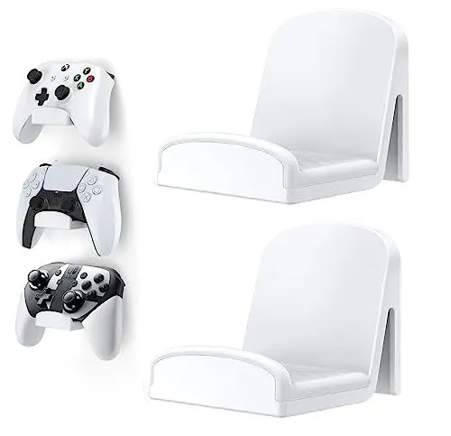 Produktbild: HomeMount Universelle Controller Wandhalterung - Klebender Gaming Controller Haken für PS4, PS5, Xbox, Switch, Kopfhörer, Headset Halterung für Wand