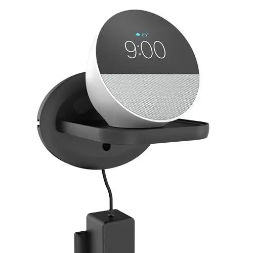 Produktbild: HomeMount Wandhalterung für Sonos One/Echo Spot Universal Bluetooth Lautsprecher Wandhalterung – Sicher und Stilvoll für intelligente Raumgestaltung (schwarz)