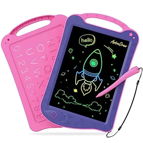 Produktbild: HOMESTEC AstroDraw Kinder Zeichentafeln, LCD Schreibtafel, Kinderspielzeug für 2 3 4 5 6 Jahre alte Jungen Mädchen Geschenke