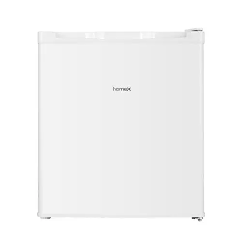Produktbild: homeX CM1012-W kleiner Kühlschrank | Mini-Kühlschrank | 41L Nutzinhalt | Cool-Zone | mechanische Temperatursteuerung | Weiß