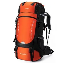 Produktbild: HOMIEE Wanderrucksack 60L, Herren Damen Wasserdichter Leichter Trekkingrucksack Reiserucksack Wandern Großer Rucksack mit Regenabdeckung, Bergrucksack für Hiking, Reisen, Camping, Sport