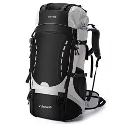 Produktbild: HOMIEE Wanderrucksack 60L, Trekkingrucksack Herren Damen Camping Trekking Rucksack Reiserucksack Wanderrucksack Wasserdicht Groß mit Regenabdeckung für Reisen, Hiking, Camping, Wandern