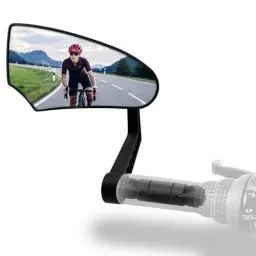 Produktbild: Homieway Fahrradspiegel, Echtglas HD Fahrrad Rückspiegel, Einklappbar Fahrrad Spiegel, Konvexer Fahrradlenkerspiegel, Rückspiegel für Fahrrad, Fahrradspiegel für E Bike Lenker Links(14-20mm)