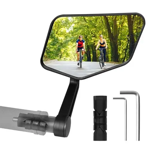 Produktbild: Homieway E-Bike Rückspiegel, HD Extra Große Spiegelfläche, Schlagfestes Echtglas, Klappbar für Lenker 15-23mm (Rechts)