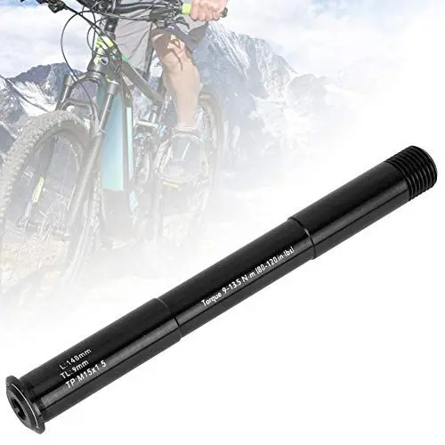 Produktbild: Hominas Steckachse, 15x110 mm Fahrrad Gabel Schnellspanner Steckachse aus Aluminiumlegierung Vorderradgabel Rohrwelle Achshebel für Rockshox Gabel Zubehör