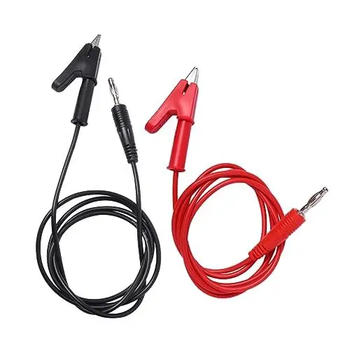 Produktbild: HOMOBABE 2stücke Messkabel Mit Bananenstecker Und Krokodilklemmen Testleitung Für Multimeter Elektronik Und Laboranwendungen Rot Schwarz